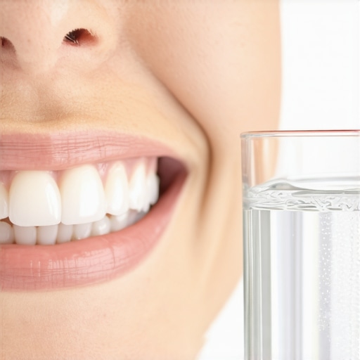 The Role of Hydration in Oral Health Healthy gums and a glass of water illustrating the connection between hydration and fresh breath.