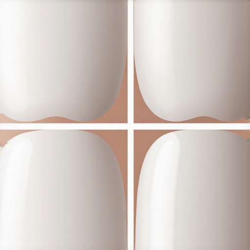 Tooth Whitening Rehydration Comparison Comparison of dehydrated white teeth versus rehydrated natural enamel after whitening.