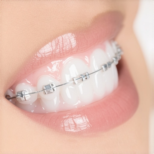Applying orthodontic silicone to metal brackets